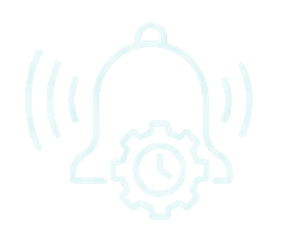 Ícone de alarmes e alertas de ativos.